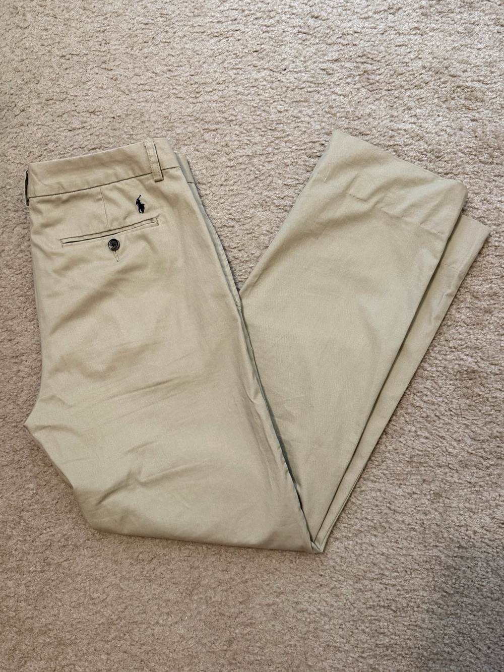 POLO RALPH LAUREN Boy’s Classic Chino Khaki Pants Size 18 - Picture 4 of 9